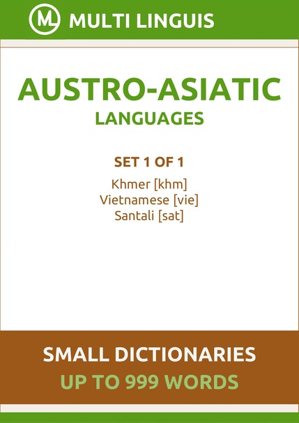 Austro-Asiatic Languages (Small Dictionaries, Set 1 of 1) - Please scroll the page down!